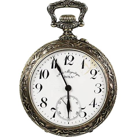 Antique c.1906 Swiss Doxa open face pocket watch | Vintage watches png image