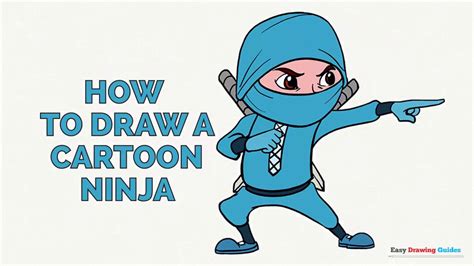 How To Draw A Cartoon Ninja In A Few Easy Steps Drawing Tutorial For