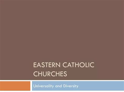 Ppt Eastern Catholic Churches Powerpoint Presentation Free Download