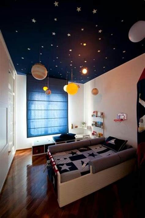 10 Cozy And Dreamy Bedroom With Galaxy Themes Homemydesign