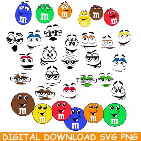 m and m svg,m and m faces svg,free m and m svg,printable m&m faces svg