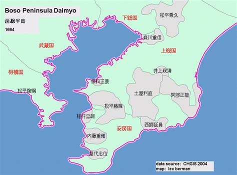 Map of japan (tokugawa period). Japan Historical GIS