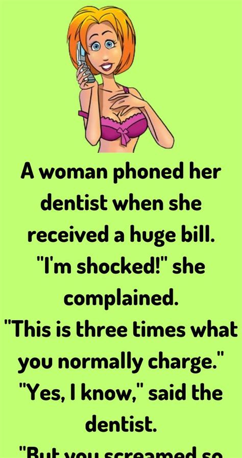 a woman phoned her dentist good jokes relationship jokes funny texts