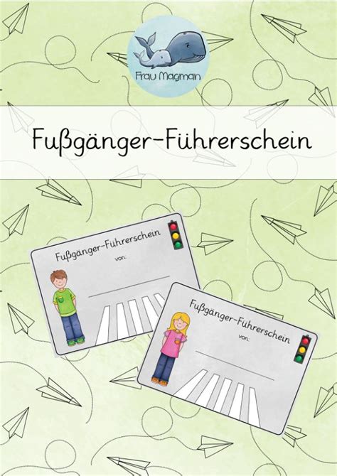 Richtzeichen erleichtern das fahren im verkehr. Fußgängerführerschein - Unterrichtsmaterial im Fach ...