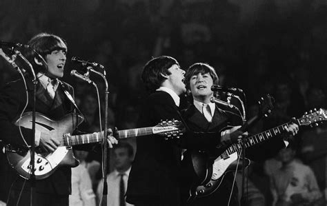 The Beatles Playing In Concert In Munich Germany During Their Last