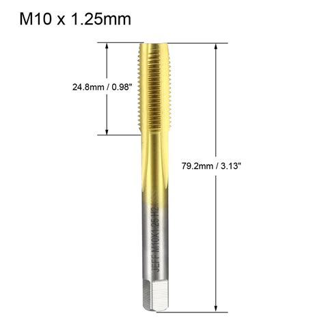 Metric Taps M10 X 125mm Pitch Thread Plug Tap Hss For Threading