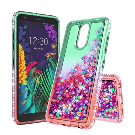 Lg Stylo 5 Phone Case Liquid Floating Glitter Quicksand Bling With