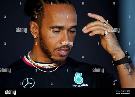 Mercedes Lewis Hamilton During A Preview Day Ahead Of The Bahrain
