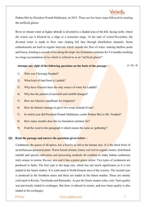 Class 9 English Sample Paper 2020 21 Solved Exampless Papers