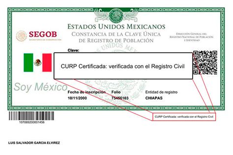 ⊛ Certificado Curp En México【2022