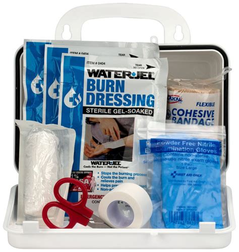 First Aid Only® Burn Kit In Plastic Case 11 Piece Emergency Medical