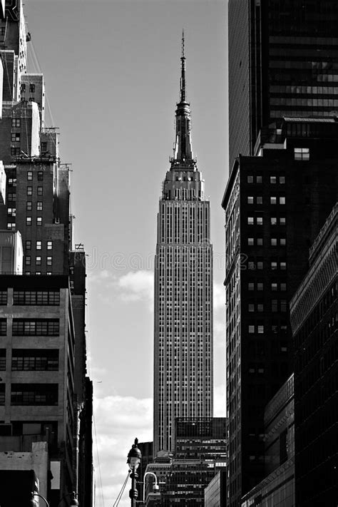 Empire State Building In Schwarzweiss Redaktionelles Foto - Bild von