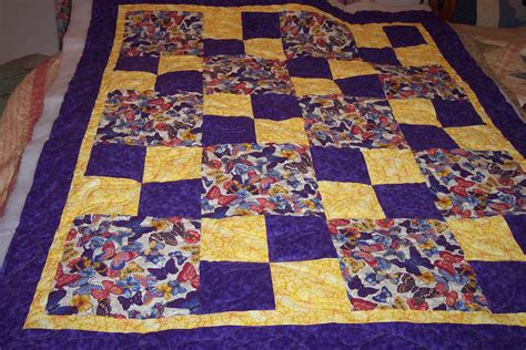 Free Quilt Patterns Using 4 Fabrics Quilt Simple Patch Four Baby Quilts