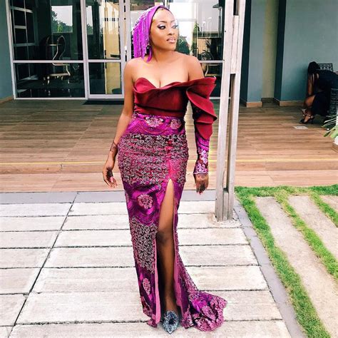 Top Aso Ebi Styles With Cord Lace For Nigerian Ladies 2019 Dry Lace