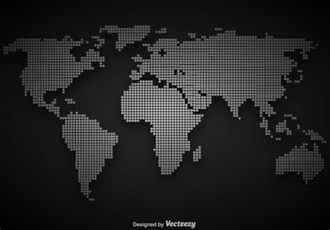 Vector Dotted World Map Illustration 168776 Vector Art At Vecteezy