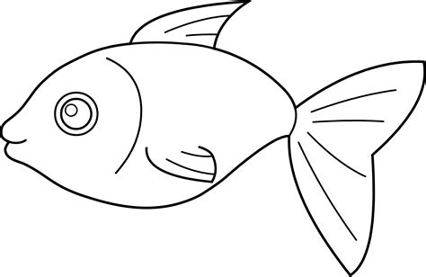 Fun coloring pages, color posters, worksheets, and handwriting practice. Fish Outline Clip Art - Clipartion.com