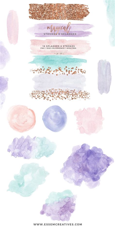 Unsplash's gorgeous collection of pastel backgrounds will bring out the artist in you. Watercolor Brush Strokes Clipart, Rose Gold Glitter Splash ...