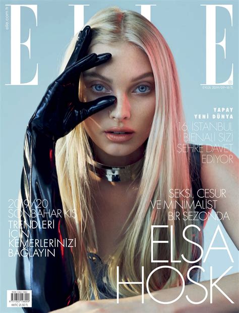 Elsa Hosk Elle Magazine Sexy Photoshoot September 2019 Hot Celebs Home