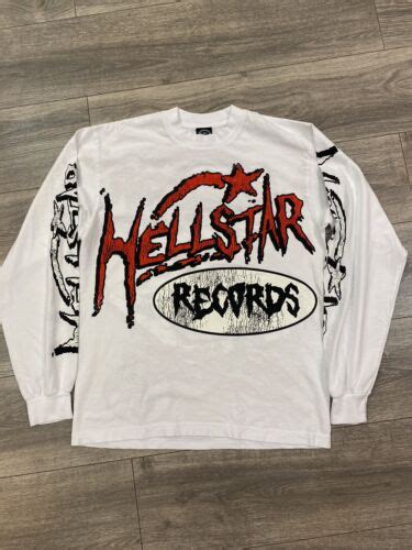 Sz L Hellstar Studios Records Long Sleeve Tee Shirt Brand New Fast