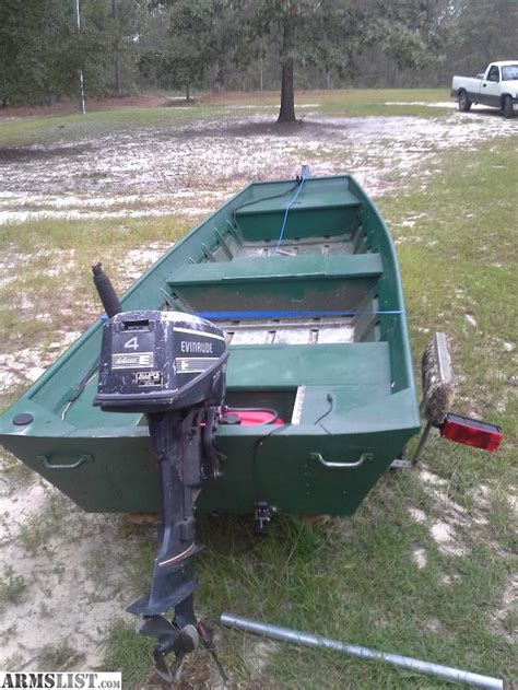 Armslist For Saletrade 14 Jon Boat With 4 Hp Evinrude