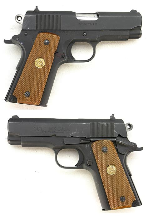 Colt Government Officers Model Mk Iv Series 80 45 Auto Semi Automatic