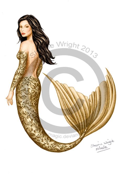 Gold Mermaid By Literary Magic On Deviantart