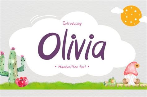 Olivia Font By Brown Cupple Typeface · Creative Fabrica
