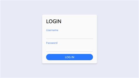 Modern Login Form In Html And Css Youtube