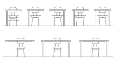 Classroom Model Furniture Detailing Dwg File Cadbull