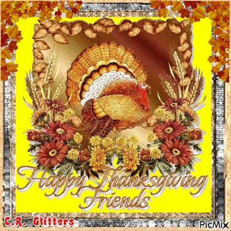 Glitter Turkey Happy Thanksgiving Friends  Pictures Photos And