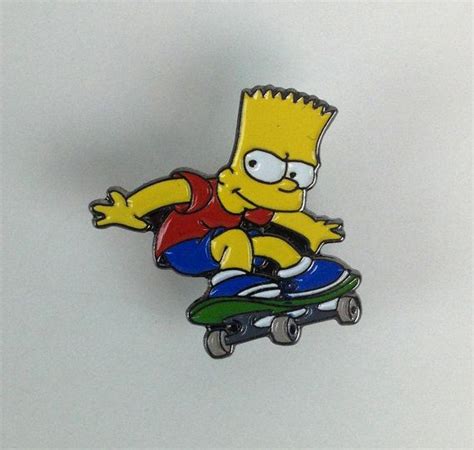 Bart Simpson Pin Uk Import Trading Pin Bart Simpson Simpson Lapel Pins