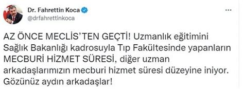 Fahrettin Koca yeni düzenlemeyi gözünüz aydın arkadaşlar diyerek