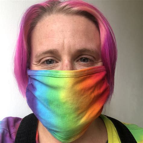 Adults Face Mask Rainbow To Dye For
