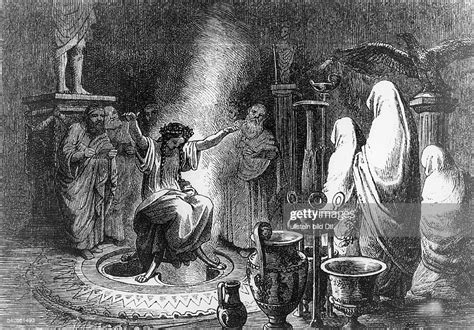 Ancient Greece Pythia Priestess At The Oracle Of Delphi Undated News