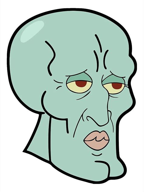 Handsome Squidward Canvas Print For Sale By Kirkdstevens Redbubble