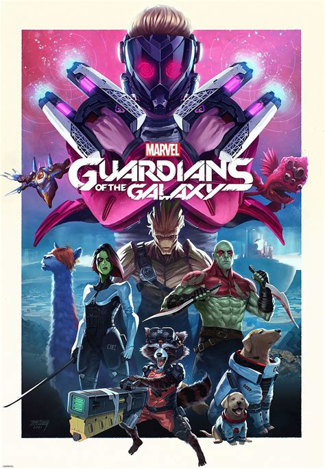 Guardians Of The Galaxy Game Art Print Release