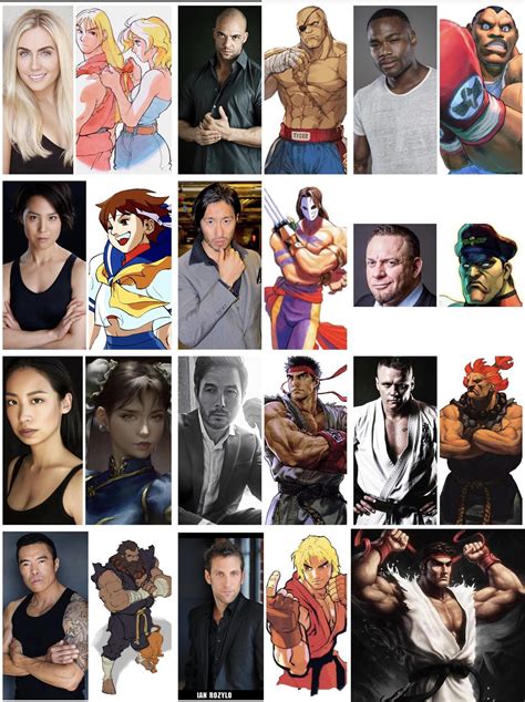 Actors Portraying Their Street Fighter Counter Parts For My Upcoming