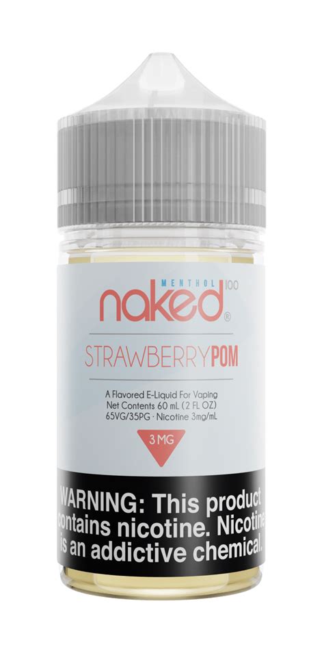 naked 100 60ml strawberry pom formerly brain freeze e liquid flavor and vaping equipment