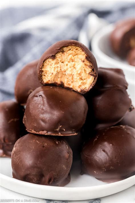 chocolate covered peanut butter balls recipe