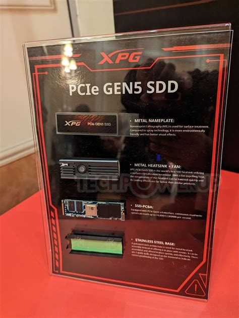 Adata Xpg Pcie Gen 5 Ssd With Active Cooling Pictured Techpowerup