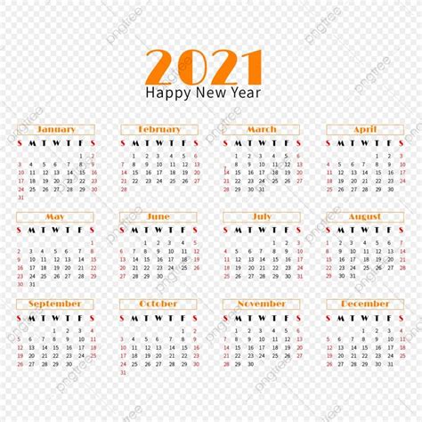2021 Calendar Happy New Year Calendar Layout 2021 Calendar Happy New