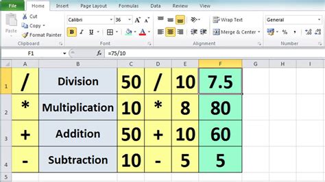 Excel Tutorial For Beginners Calculation Basics Formulas
