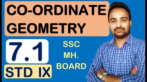 Students review formerly learned geometry facts and practice citing the geometric justifications in anticipation of unknown angle proofs. Chapter 7 Co-ordinate Geometry | Practice Set 7.1 - YouTube