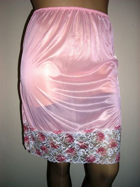 Peach Nylon Rose Lace Retro Lingerie Pink Lingerie Pleated Skirt