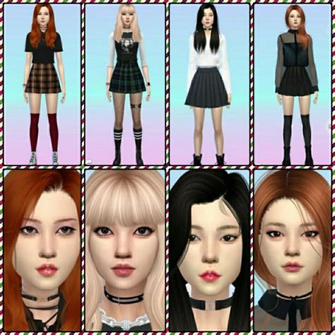 Blackpink Sims Creater By Kpopsimmer Sims 4 Mods Clothes Sims 4