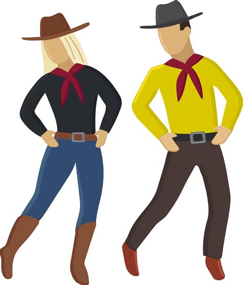 Line Dance Couple With Word Royalty Free Svg Cliparts Vectors Clip