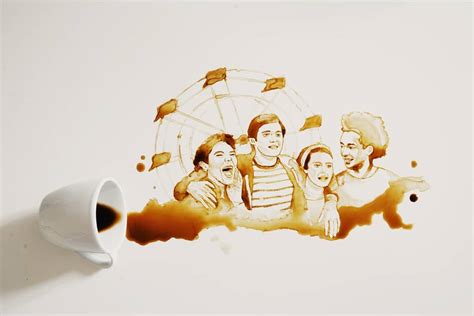 藝術家用 打翻咖啡 作畫 《可可夜總會》奶奶和小男孩超逼真！ Teepr 亮新聞