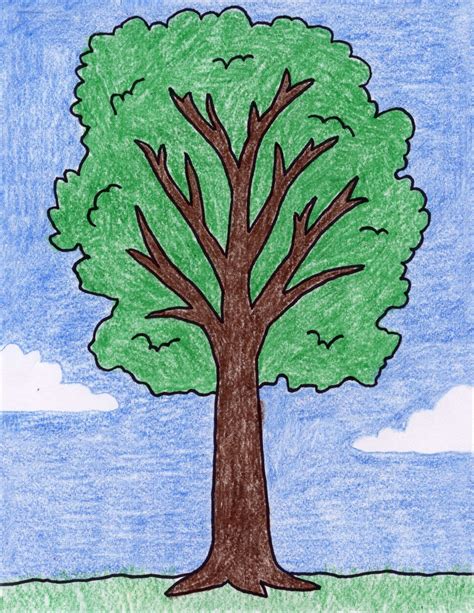 How To Draw A Tree Art Projects For Kids Bloglovin