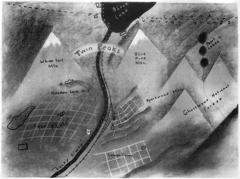 David Lynch Draws A Map Of Twin Peaks To Help Pitch The Show To Abc Open Culture