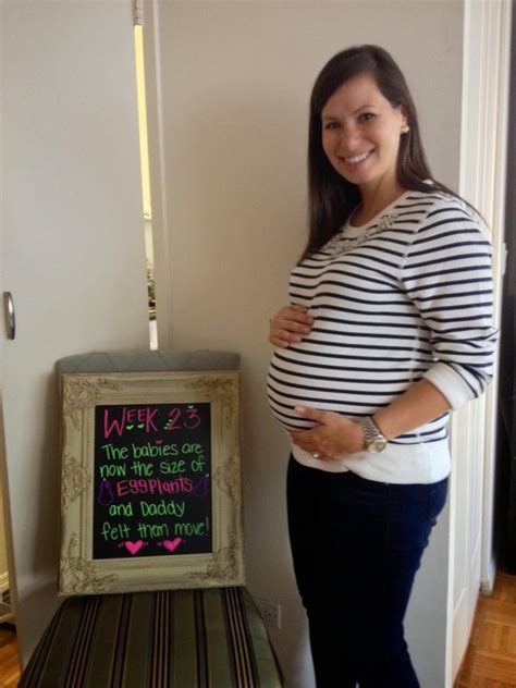 23 Weeks Pregnant With Twins The Maternity Gallery